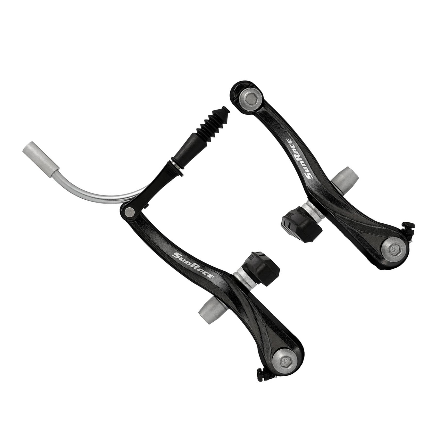 SunRace BSM30 Brake Set Front / Rear V Brake Cables Levers Fittings MTB Bike - Picture 5 of 7