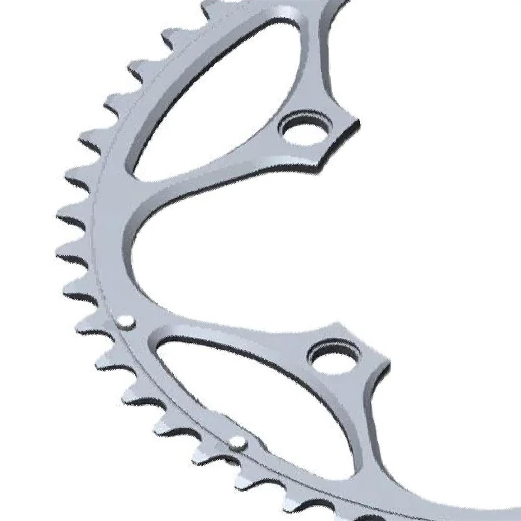 Stronglight Dural 5083 130 PCD Bike MTB Chainring 9/10 Speed Silver 38T-54T - Picture 11 of 18