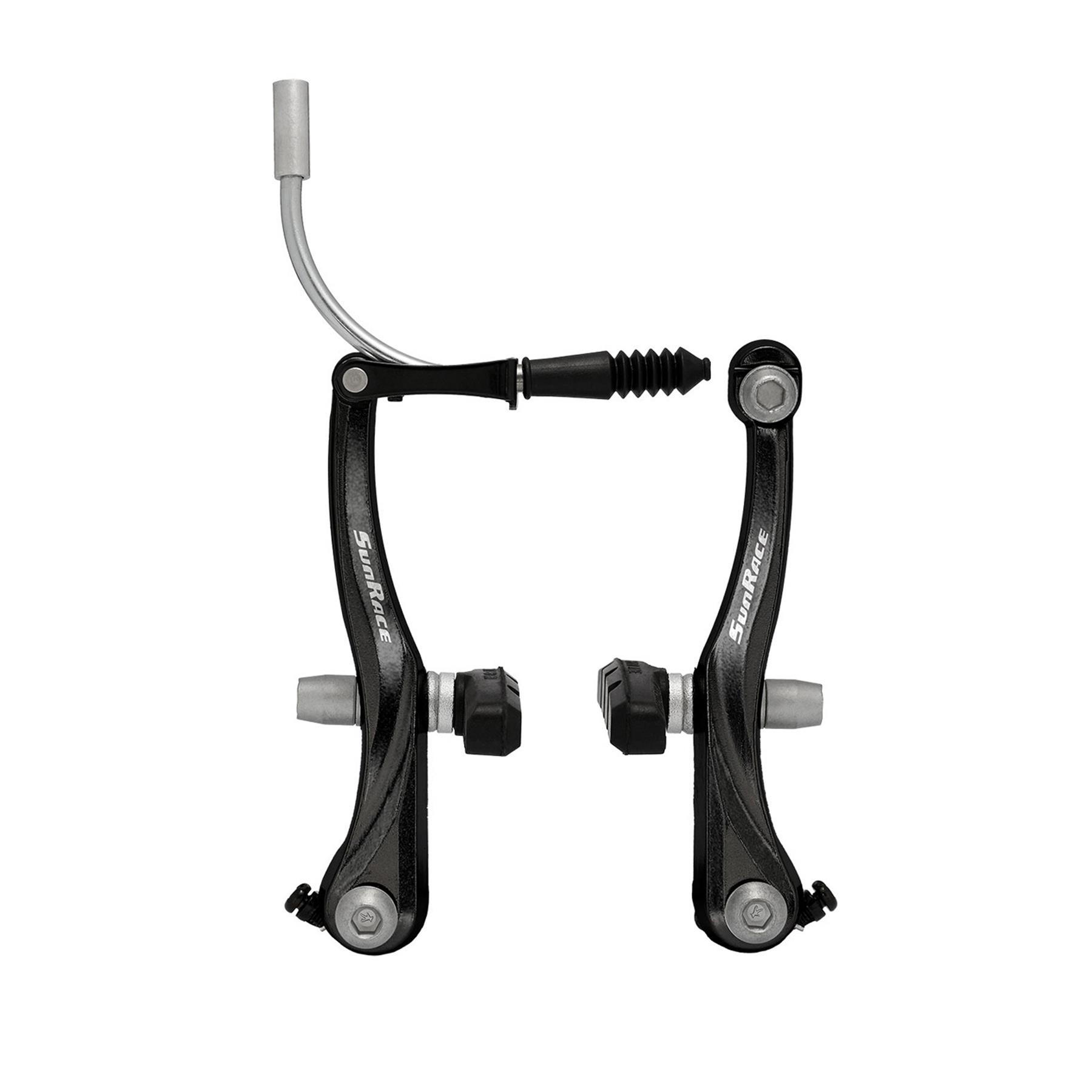 SunRace BSM30 Brake Set Front / Rear V Brake Cables Levers Fittings MTB Bike - Picture 2 of 7
