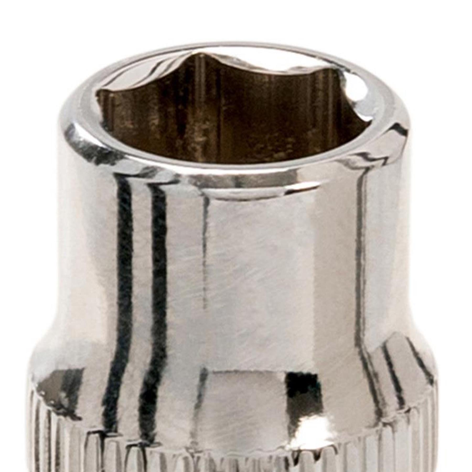 3/8" Drive Socket 6mm - 21mm Metric 6 Point Hex Chrome Vanadium Steel - Picture 16 of 42
