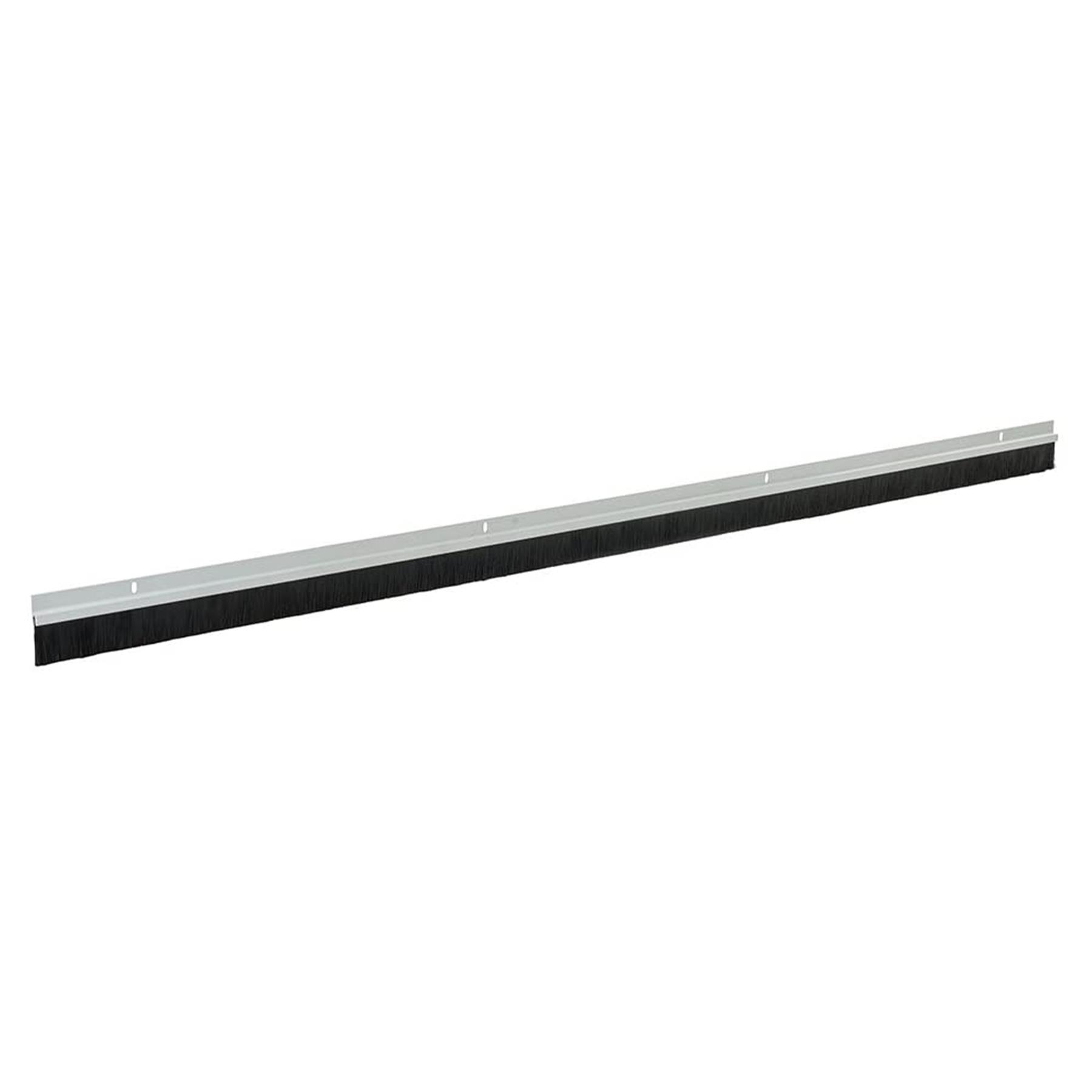 GARAGE DOOR BRUSH Strip Draught Excluder Excluders Seal Aluminium White
