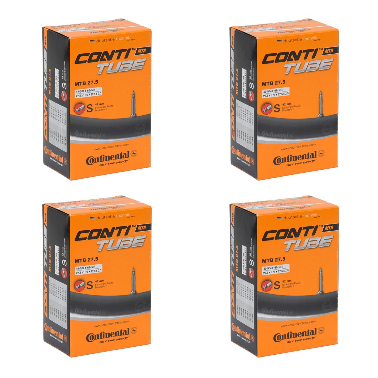 1-4 x Continental 27.5 MTB Mountain Bike inner tubes Presta/ Schrader - Picture 10 of 22