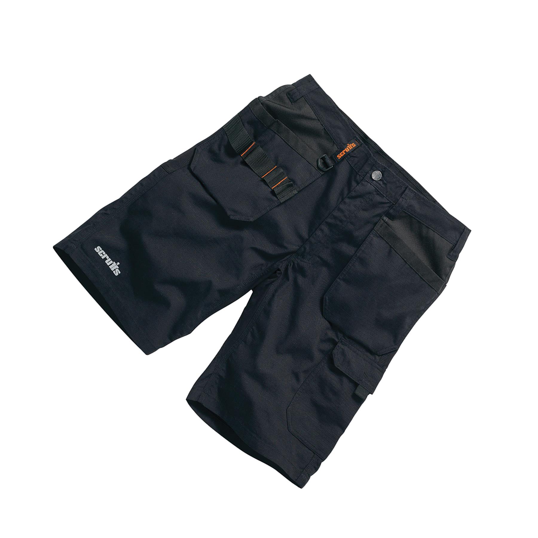 Scruffs TRADE FLEX HOLSTER Shorts 30"-40" Black & Graphite Lightweight Slim Fit - Picture 14 of 15