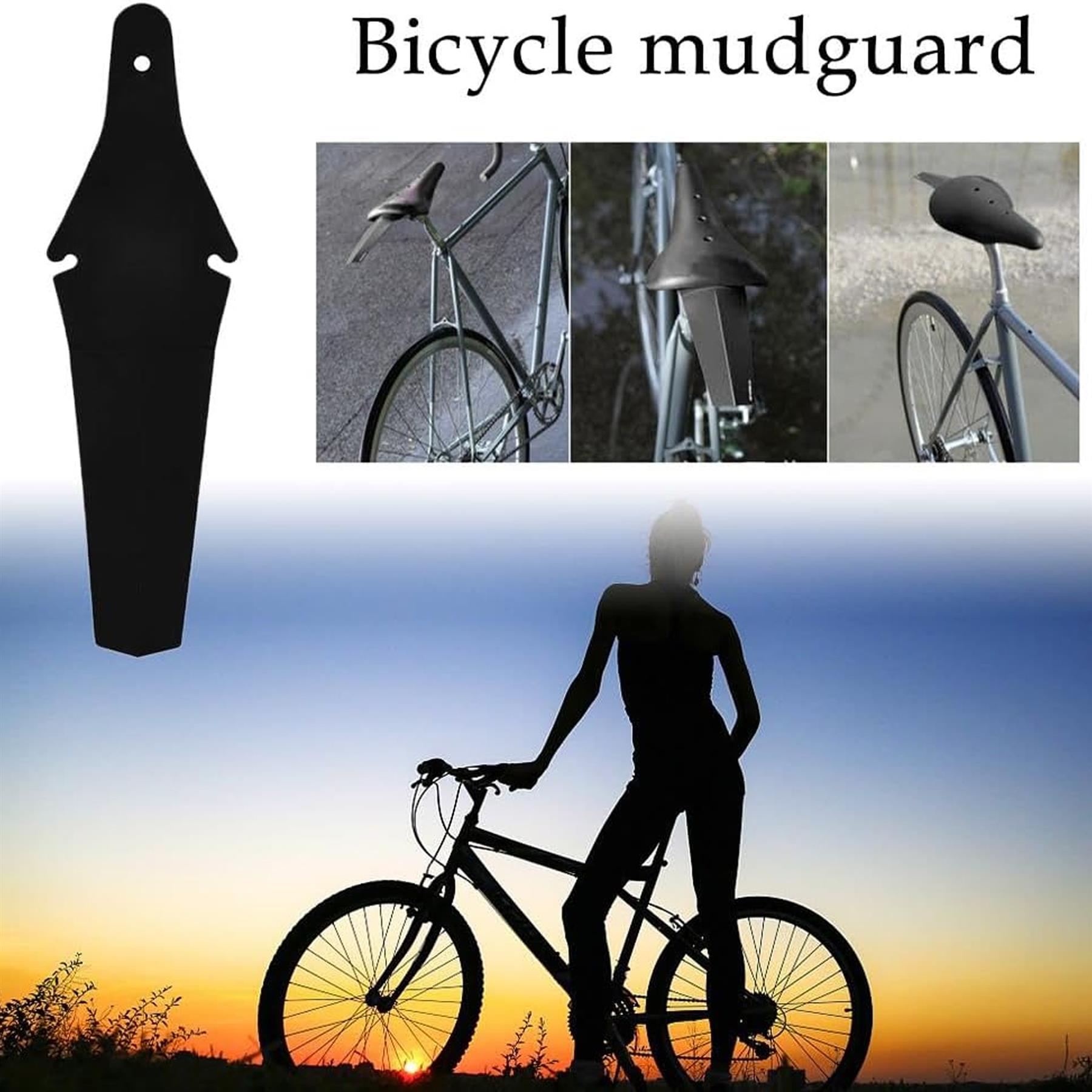 Bike Rear Fender Mudguard MTB Universal Fit & Adjustable Bicycle Fender - Picture 16 of 132