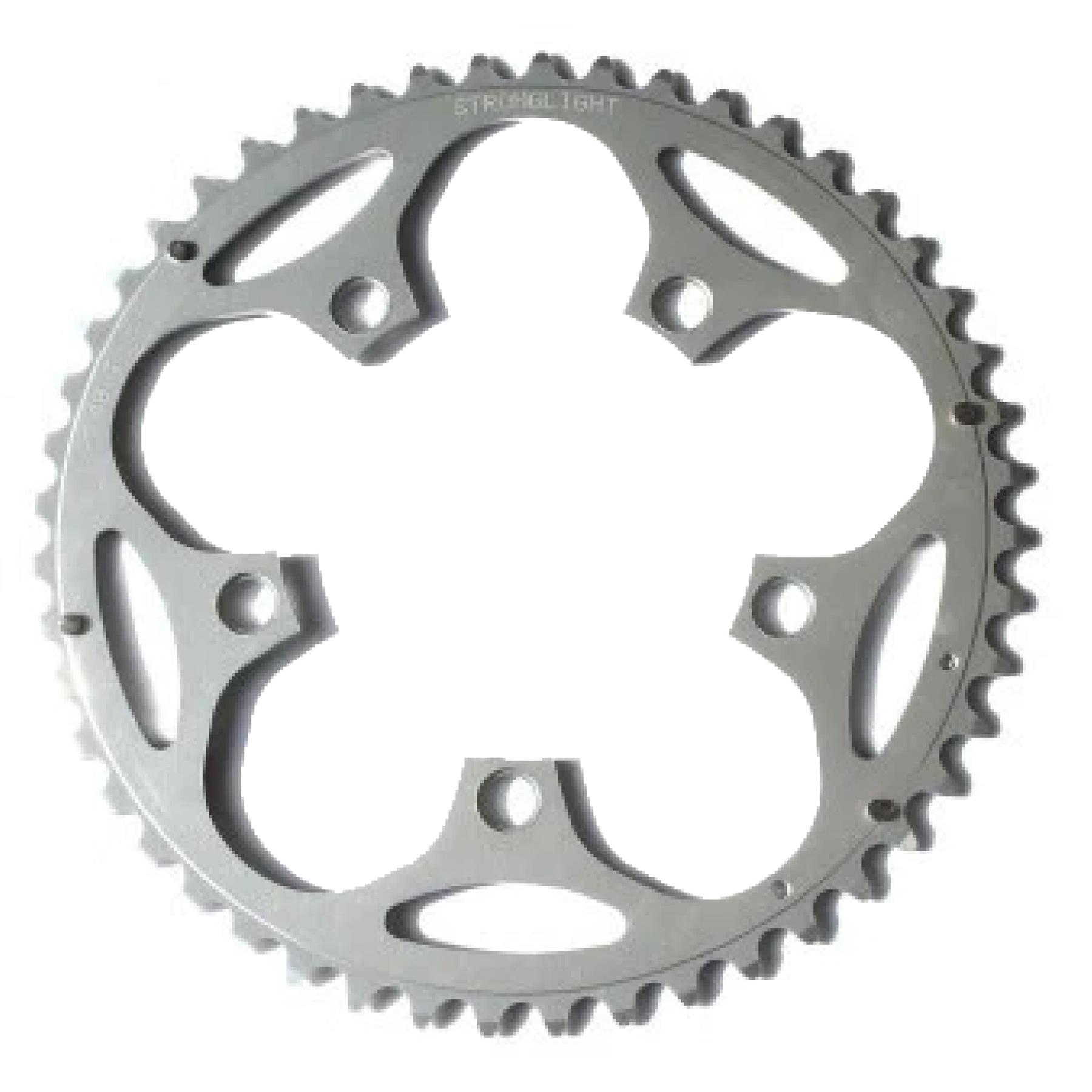 Stronglight Dural 5083 130 PCD Bike MTB Chainring 9/10 Speed Silver 38T-54T - Picture 4 of 18