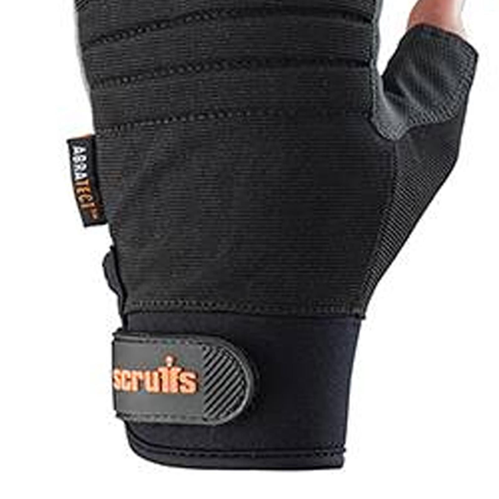 Scruffs Work Gloves Precision / Fingerless / Trade Work / Shock
