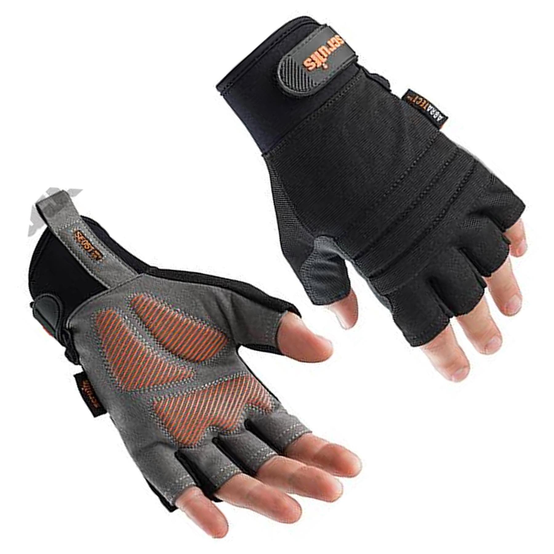Scruffs Work Gloves Precision / Fingerless / Trade Work / Shock