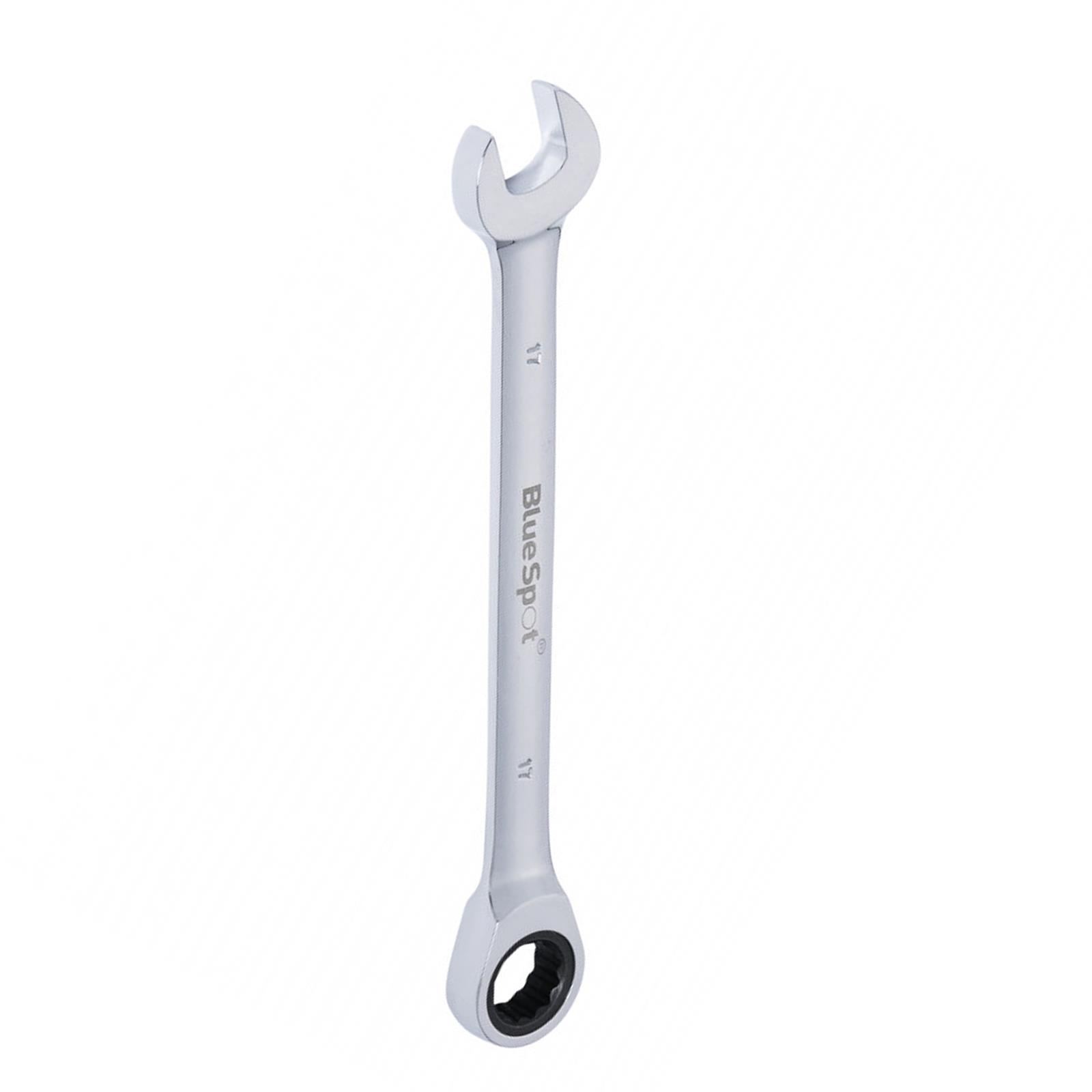 BlueSpot Metric Ratchet Spanner Set – 8mm To 24mm – Fixed Head, Chrome Vanadium, Lifetime Warranty