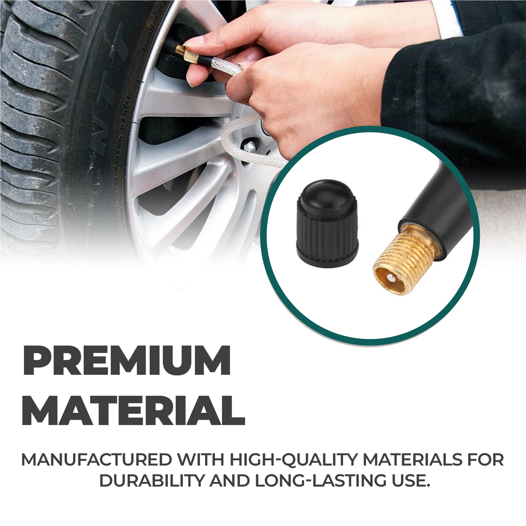 Neu TR414, TR413, TR412 Tubeless Gummi Auto Reifen Rad Ventile Universal schwarz - Bild 22 von 32