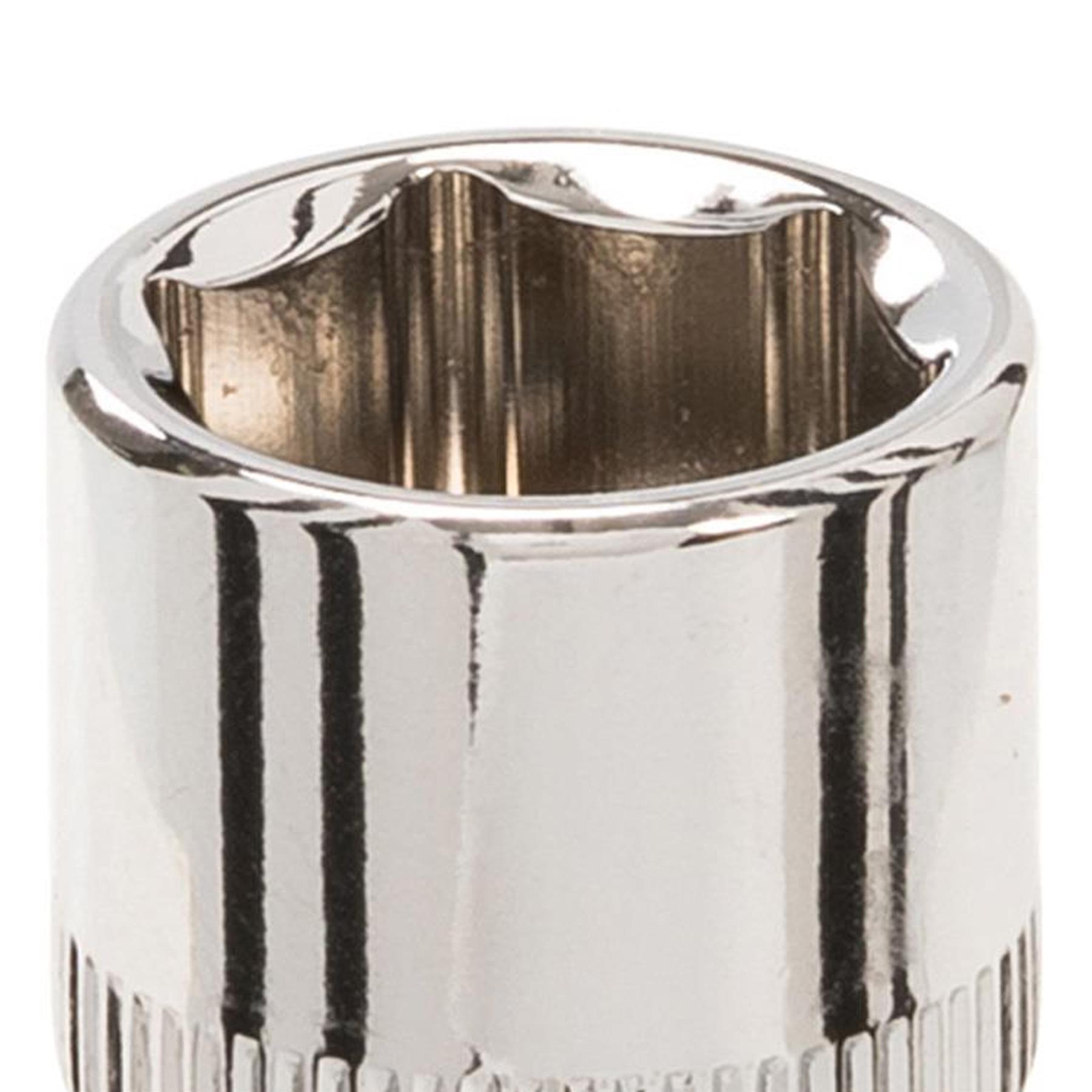 3/8" Drive Socket 6mm - 21mm Metric 6 Point Hex Chrome Vanadium Steel - Picture 22 of 42