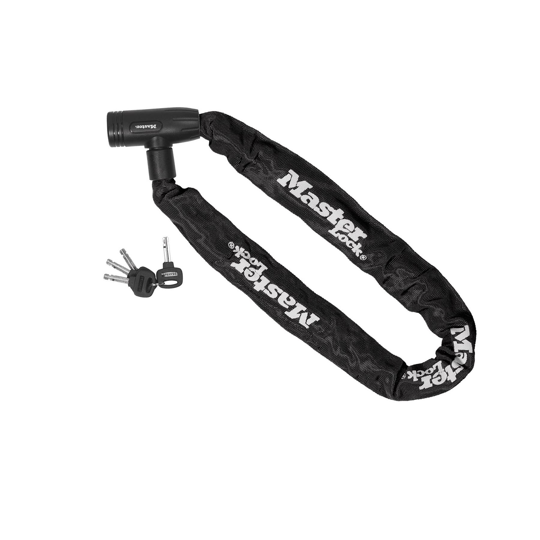 Master Lock Bicycle Cycle Bike Chain Key Lock Black 8 MM X 90 CM eBay