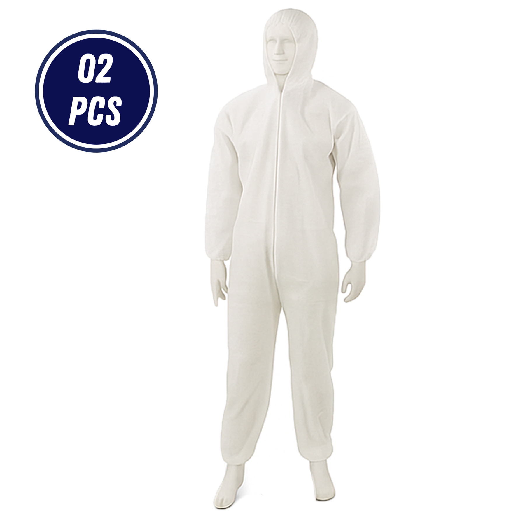 Einweg Overall Overall Kochanzug Kapuze Maler Schutzanzug (WEISS) - Bild 11 von 24
