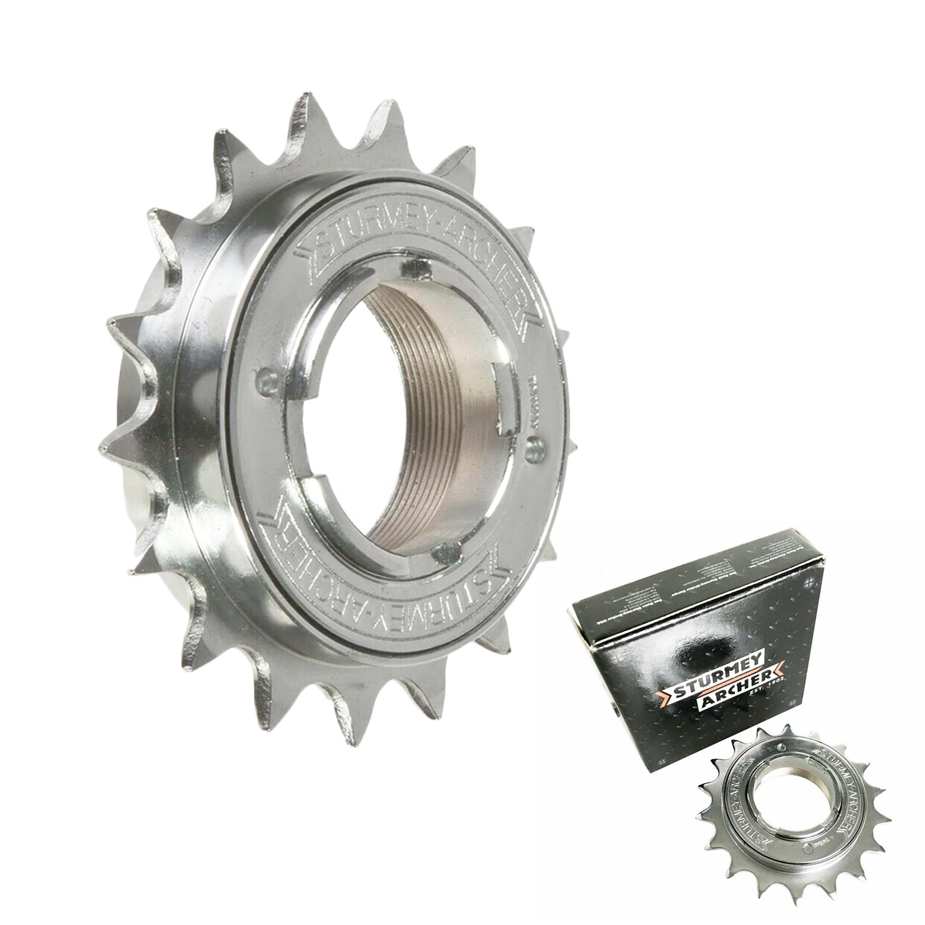 Sturmey Archer Freilauf Single Speed 1/2"" x 1/8"" oder 3/32"" 16t 17t 18t silber - Bild 2 von 10