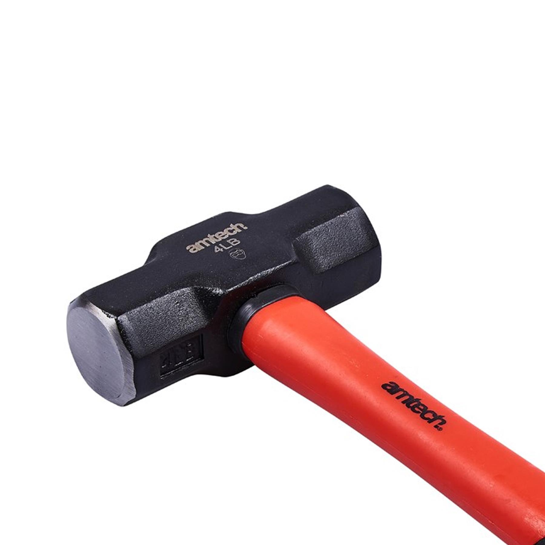 Sledge Hammer Rubber Grip Handle 4LB , 6LB & 10LB Fibreglass Shaft eBay