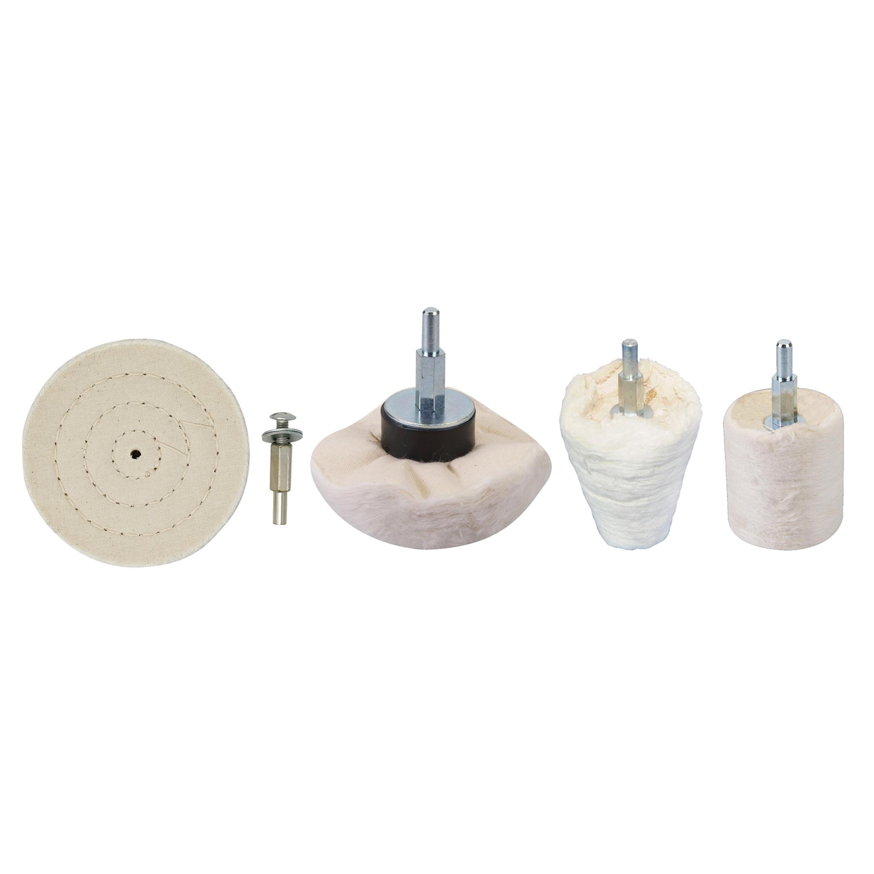 Polishing Wheel Dome Cylinder Goblet Drill Pads Set Buffing Mop Car