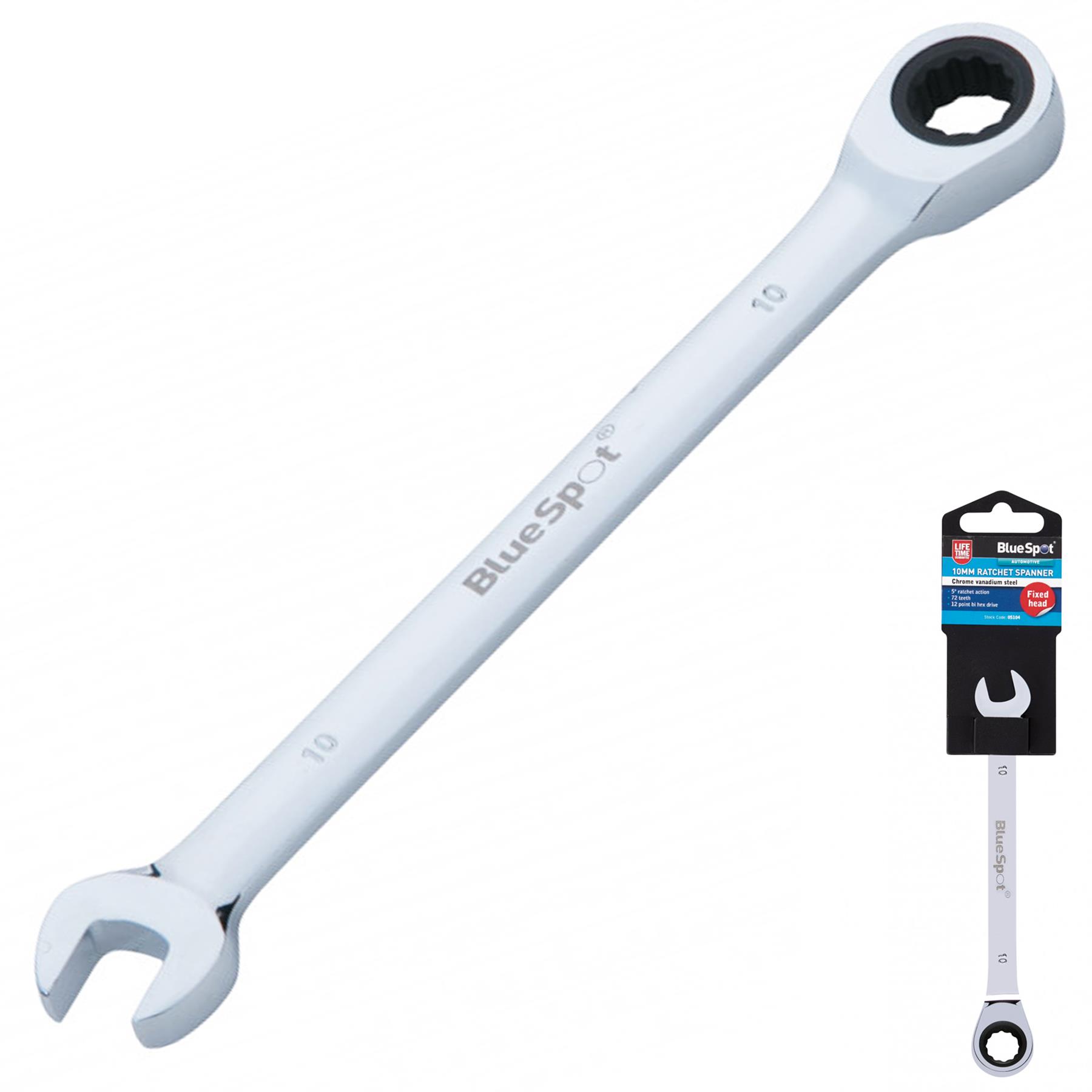 BlueSpot chiave a testa fissa combinata tenditore a cricchetto metrica da 8 mm a 24 mm - Foto 12 di 61