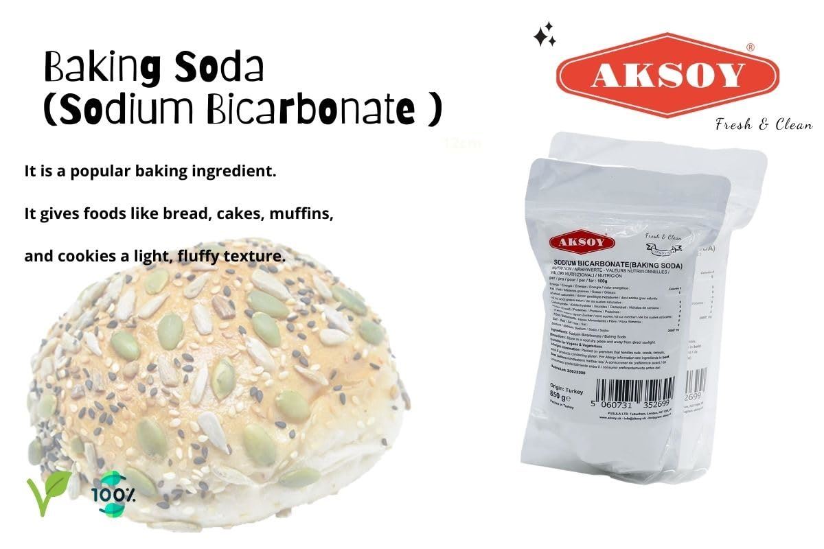 Aksoy Sodium Bicarbonate of Baking Soda| Bath Bomb | Cleaning | Baking | Vegan - Picture 11 of 97