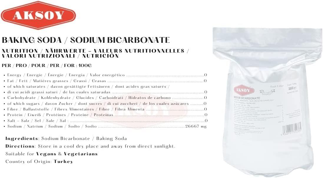 Aksoy Sodium Bicarbonate of Baking Soda| Bath Bomb | Cleaning | Baking | Vegan - Picture 87 of 97