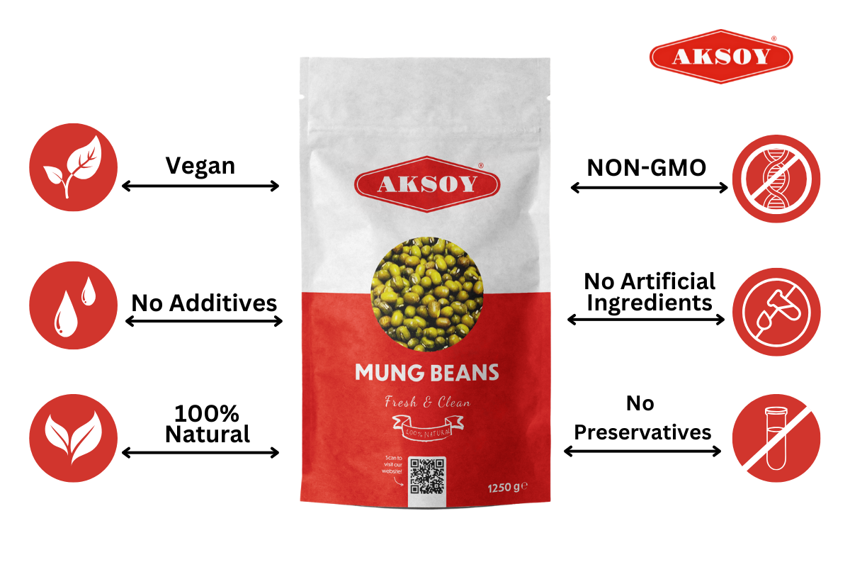 Aksoy Mung Beans - 1.25KG, 2.5KG, 5KG, 1.25KG - Produktbild 3