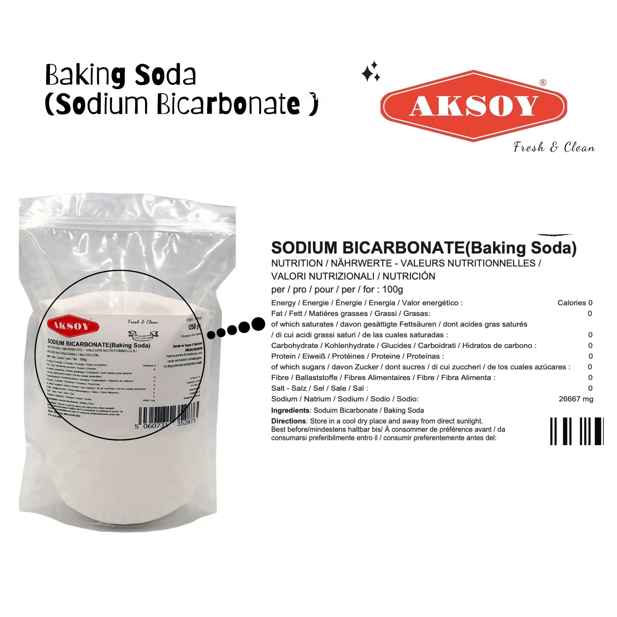 Aksoy Sodium Bicarbonate of Baking Soda| Bath Bomb | Cleaning | Baking | Vegan - Picture 22 of 97