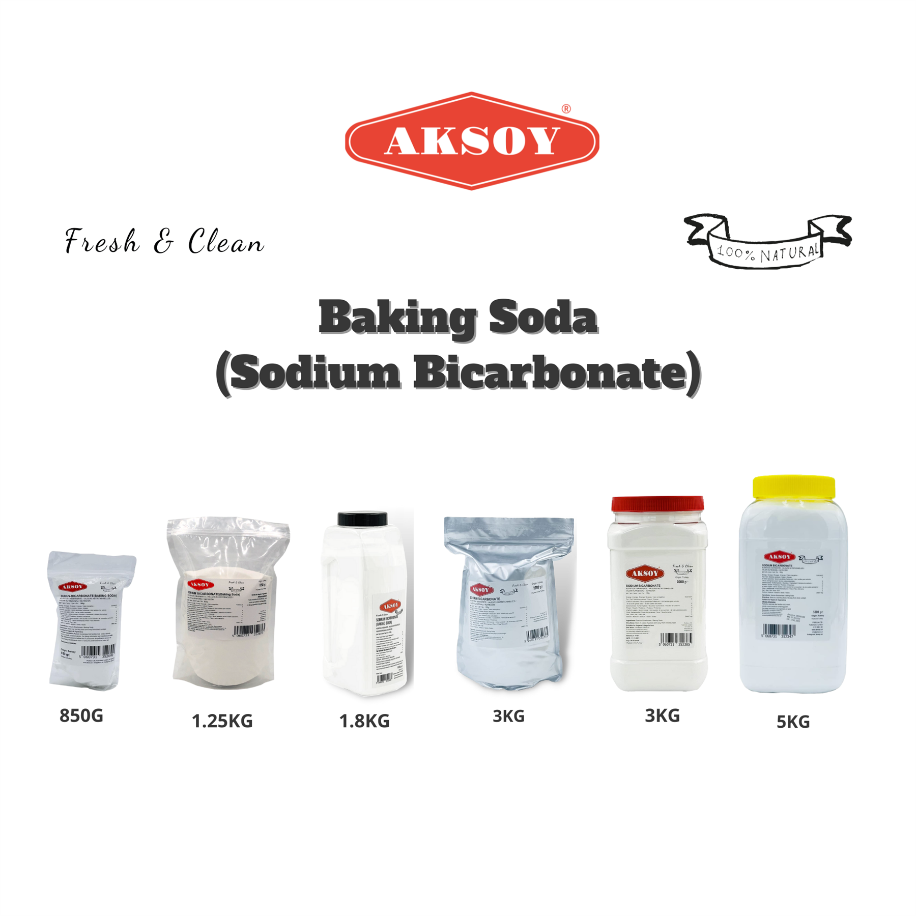 Aksoy Sodium Bicarbonate of Baking Soda| Bath Bomb | Cleaning | Baking | Vegan - Picture 96 of 97