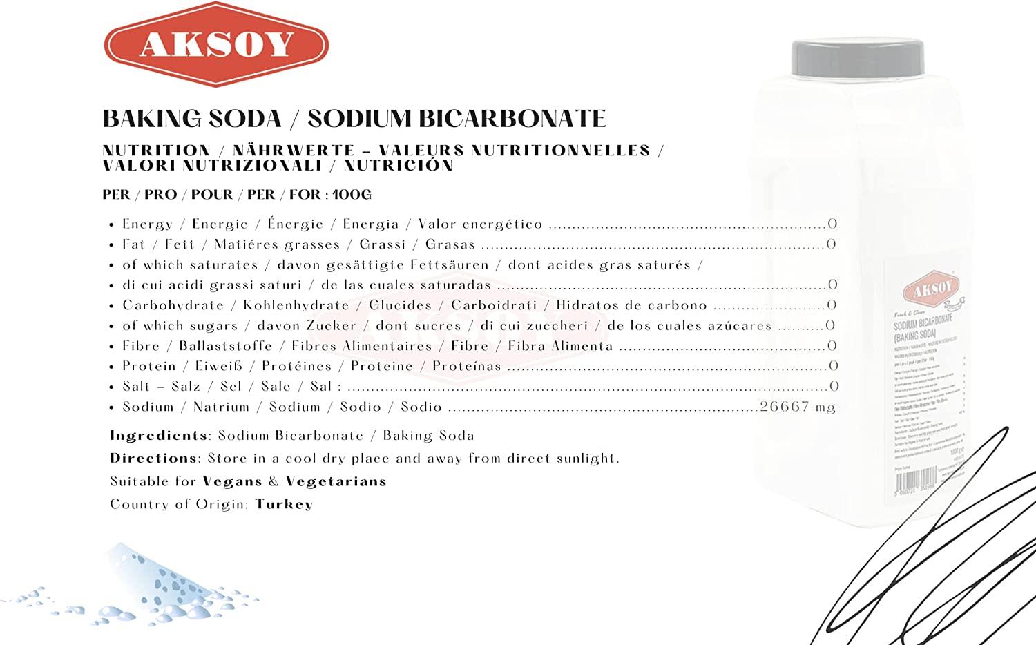 Aksoy Sodium Bicarbonate of Baking Soda| Bath Bomb | Cleaning | Baking | Vegan - Picture 33 of 97