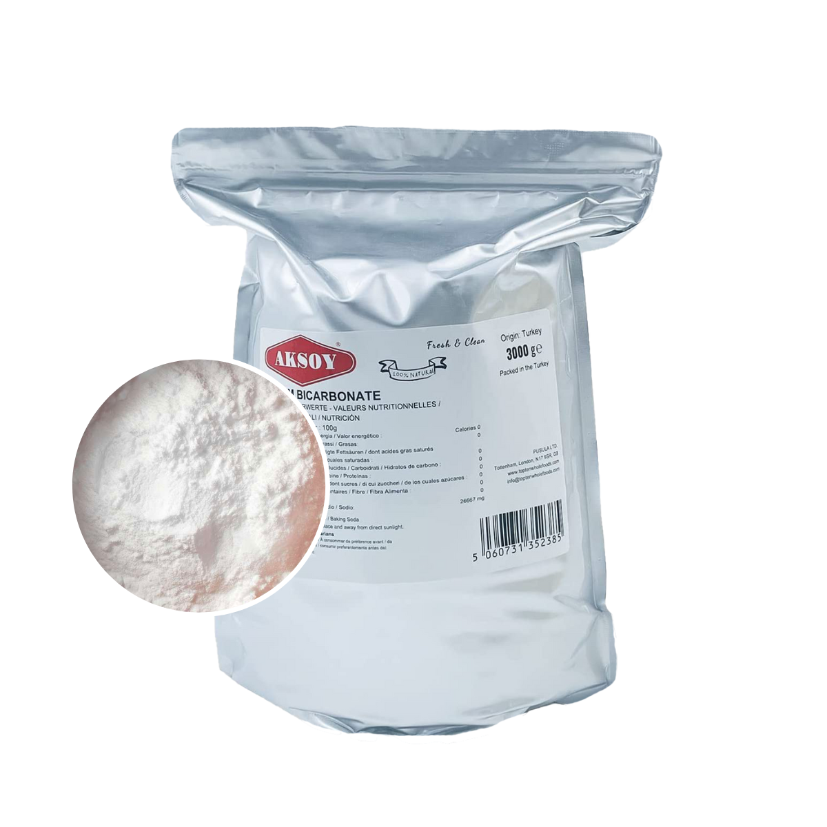Aksoy Sodium Bicarbonate of Baking Soda| Bath Bomb | Cleaning | Baking | Vegan - Picture 48 of 97