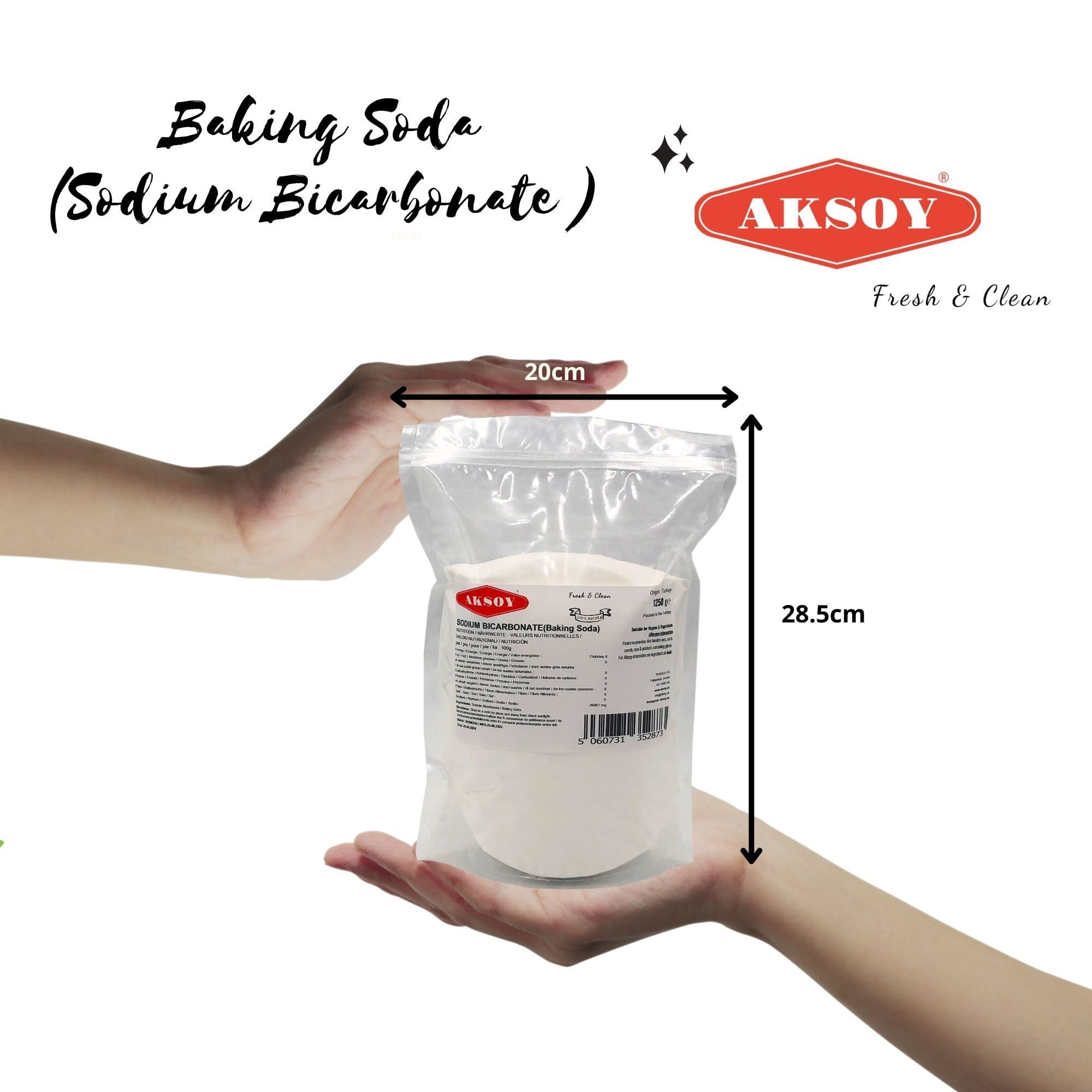 Aksoy Sodium Bicarbonate of Baking Soda| Bath Bomb | Cleaning | Baking | Vegan - Picture 21 of 97
