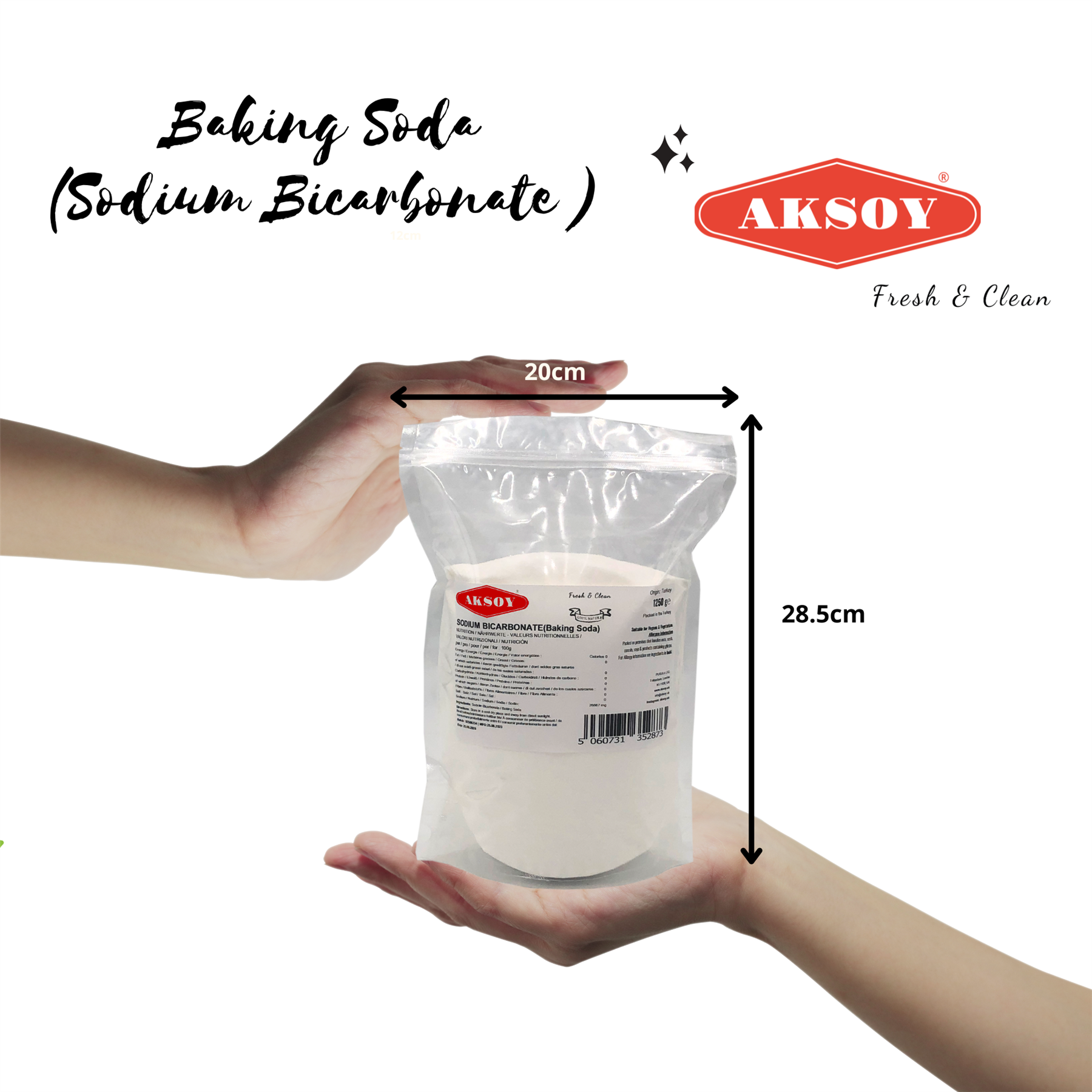 Aksoy Sodium Bicarbonate of Baking Soda| Bath Bomb | Cleaning | Baking | Vegan - Picture 43 of 97