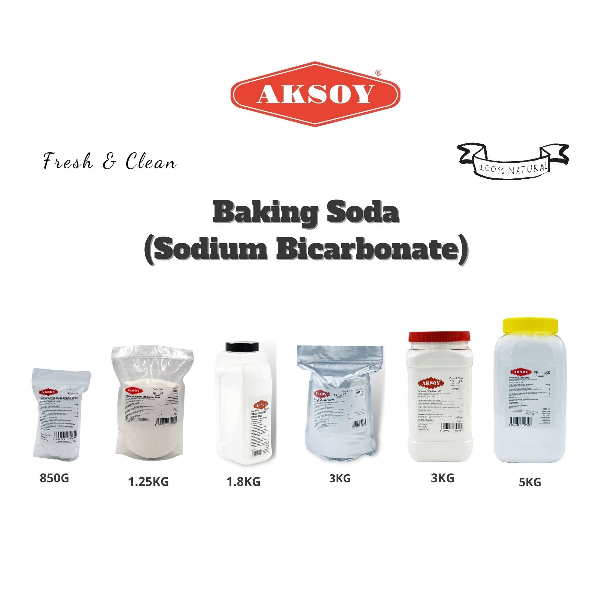 Aksoy Sodium Bicarbonate of Baking Soda| Bath Bomb | Cleaning | Baking | Vegan - Picture 24 of 97