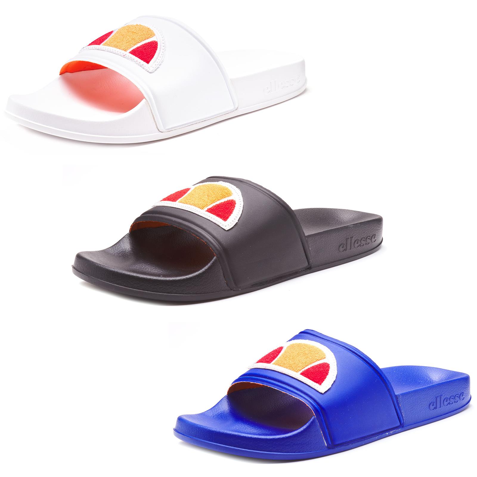 Ellesse Filippo TP Women Beach Pool Slides Summer Sandals in White /& Black
