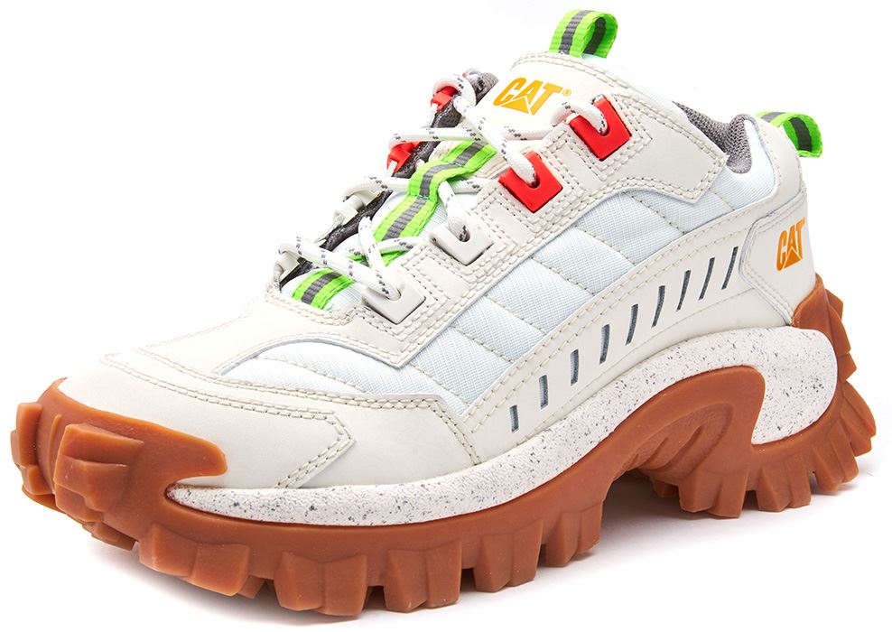Caterpillar CAT Intruder Unisex Nubuck Nubuck Nubuck Chunky Sole Trainers in White & Red e7f645 Caterpillar CAT Intruder Unisex Nubuck Nubuck Nubuck Chunky Sole Trainers in White & Red e7f645