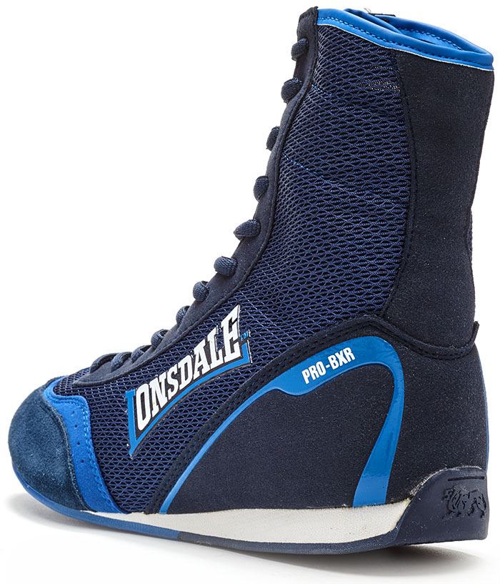 Lonsdale Mitchum Boxing Boots in Blue & Red LMA442 eBay