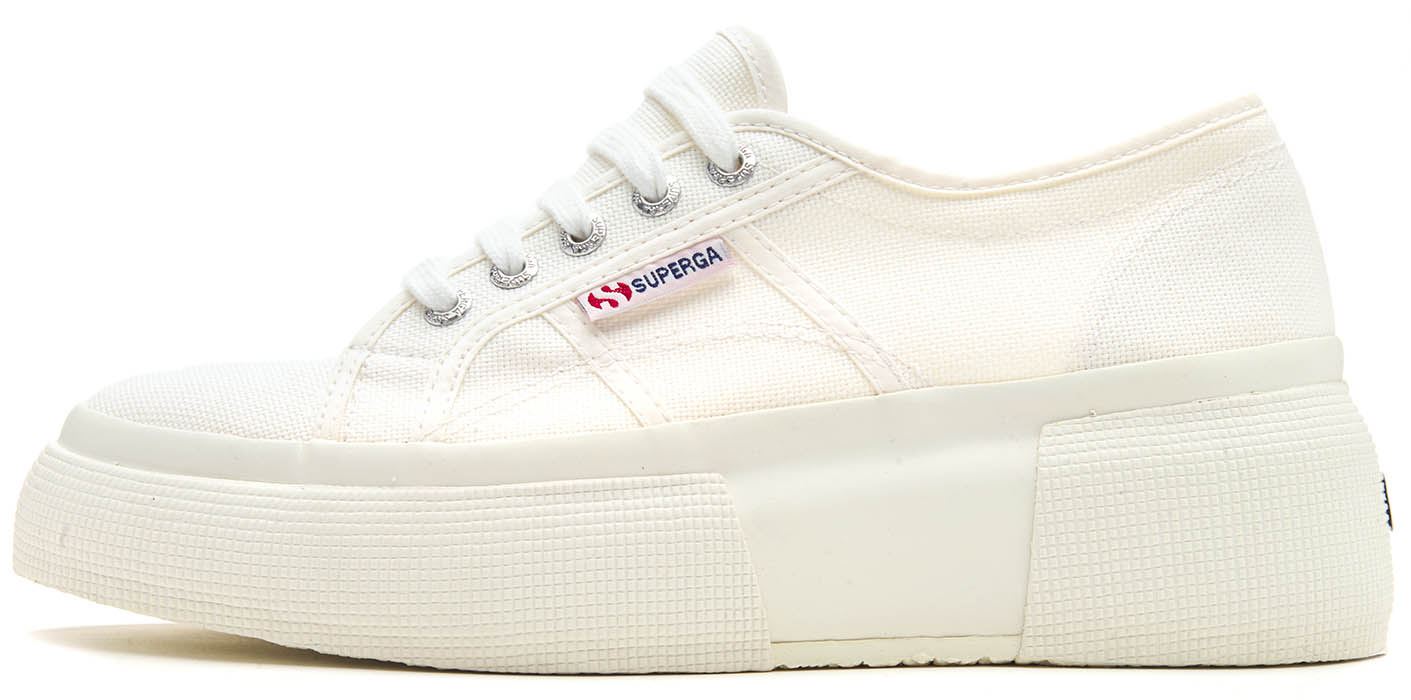 Superga 2287 Cotw Mujeres Plataforma Cuña Zapatos De Lona Playera Luz Rosa  Y Blanco | eBay