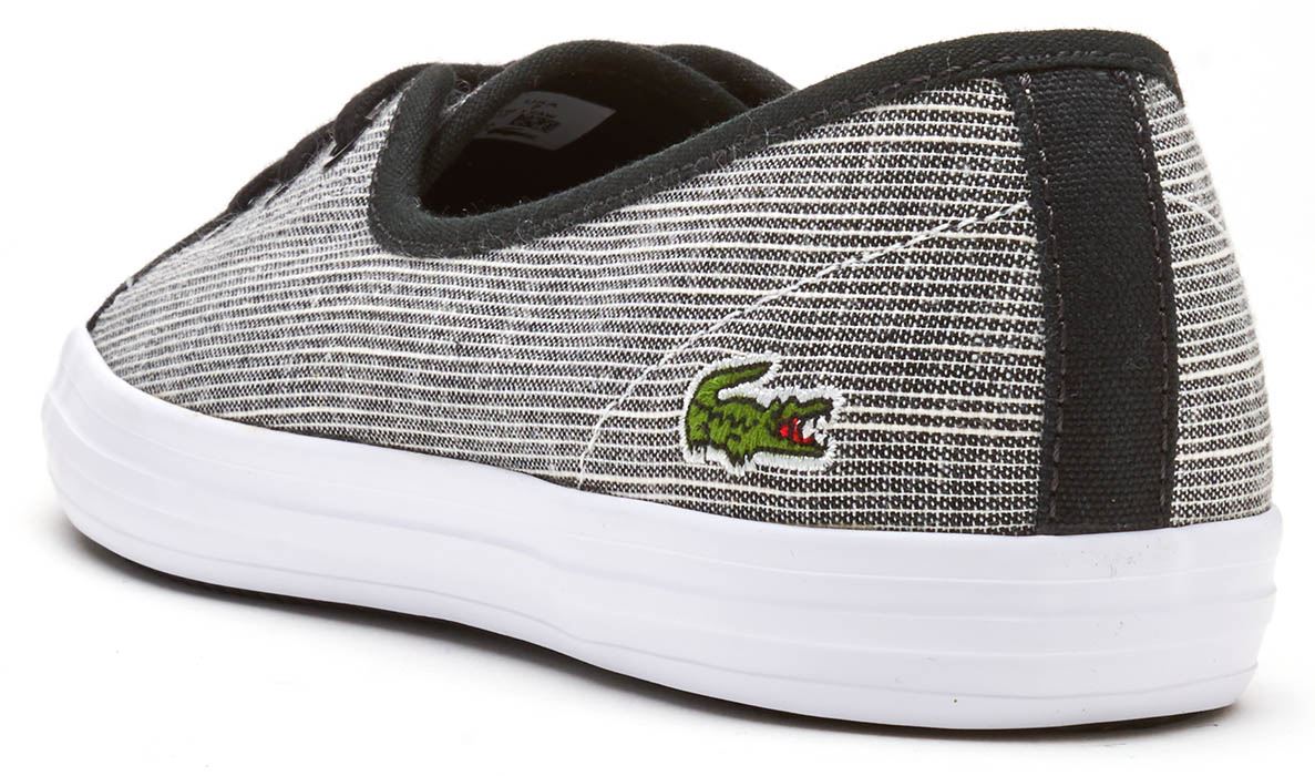 Lacoste Ziane Chunky Toile & Cuir Slip Slip Slip On Baskets en Noir, Bleu Marine & Blanc f276a9 Lacoste Ziane Chunky Toile & Cuir Slip Slip Slip On Baskets en Noir, Bleu Marine & Blanc f276a9
