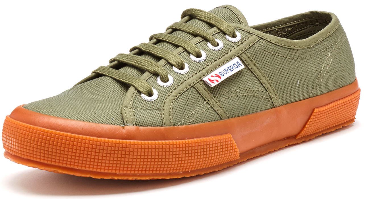Blue /& Green in All Sizes Superga 2750 Cotu Classic Canvas Gum Shoes in White