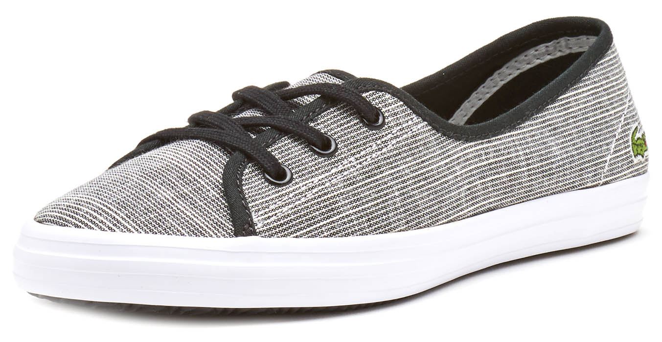 Lacoste Ziane Chunky Toile & Cuir Slip Slip Slip On Baskets en Noir, Bleu Marine & Blanc f276a9 Lacoste Ziane Chunky Toile & Cuir Slip Slip Slip On Baskets en Noir, Bleu Marine & Blanc f276a9