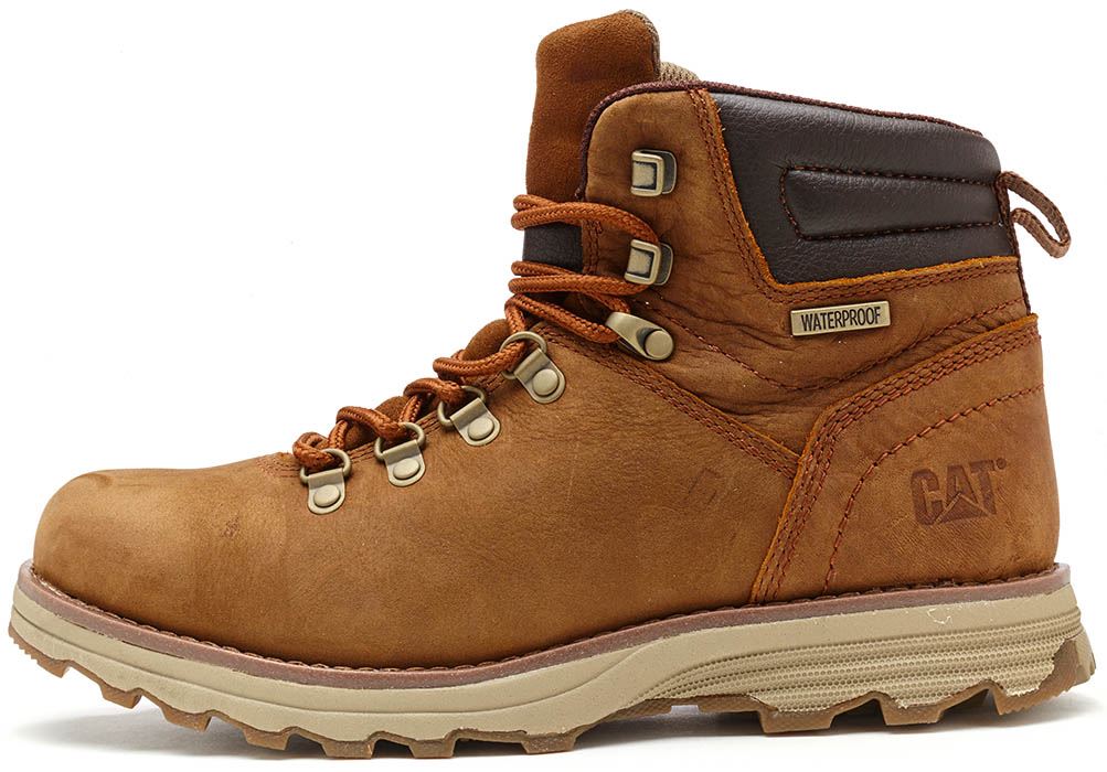 Caterpillar CAT Sire Waterproof Nubuck Boots in Brown & Honey Reset