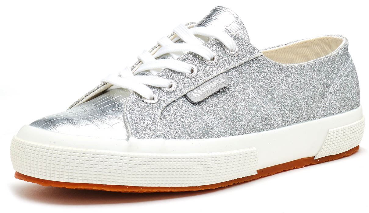 Superga Le 2750 microglittercotmetcoccow Paillettes Scarpe da Ginnastica Grigio Superga Le 2750 microglittercotmetcoccow Paillettes Scarpe da Ginnastica Grigio