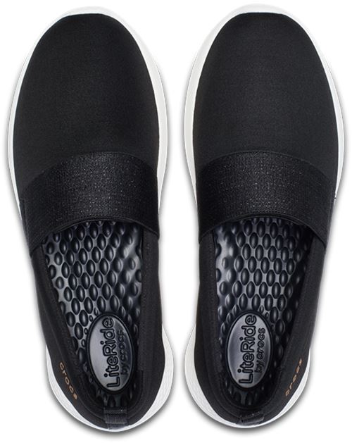 grigio ginnastica Crocs nero da Scarpe On in rimovibili Lite donna e 205103 Slip Ride cYwHFqw7