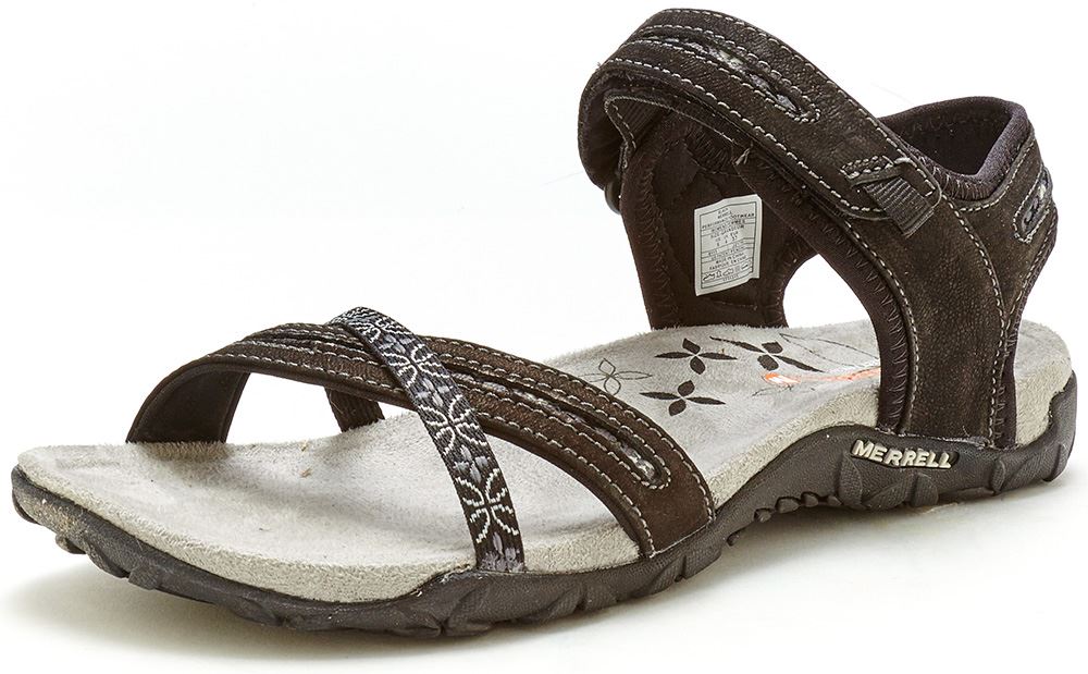 leather lattice sandals