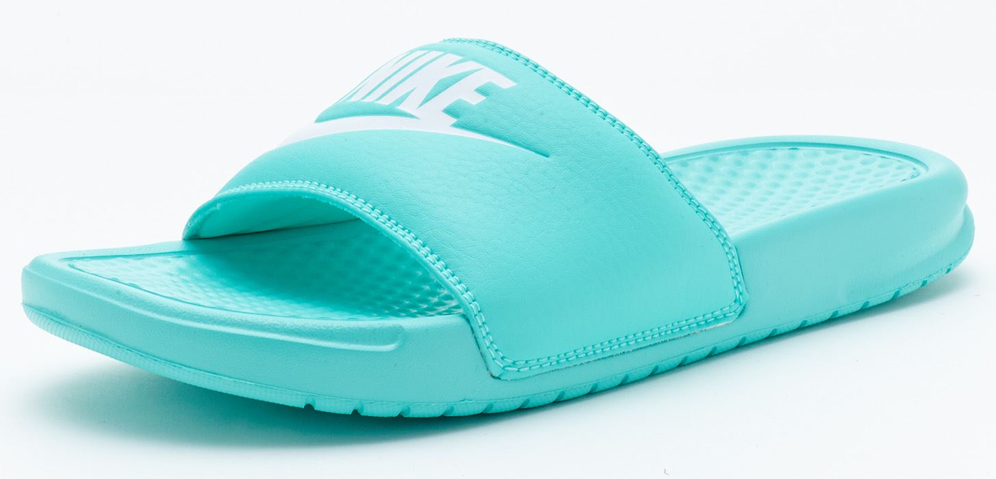 teal nike sandals