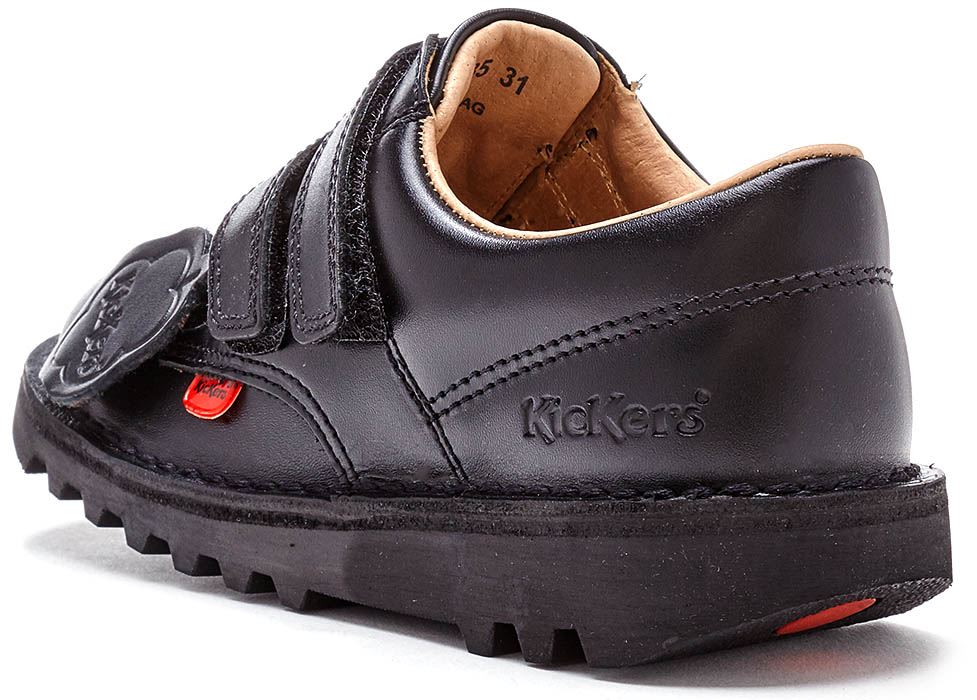 Kickers Kick Hi & Lo Core Kids Leather Back to School Ankle Boots