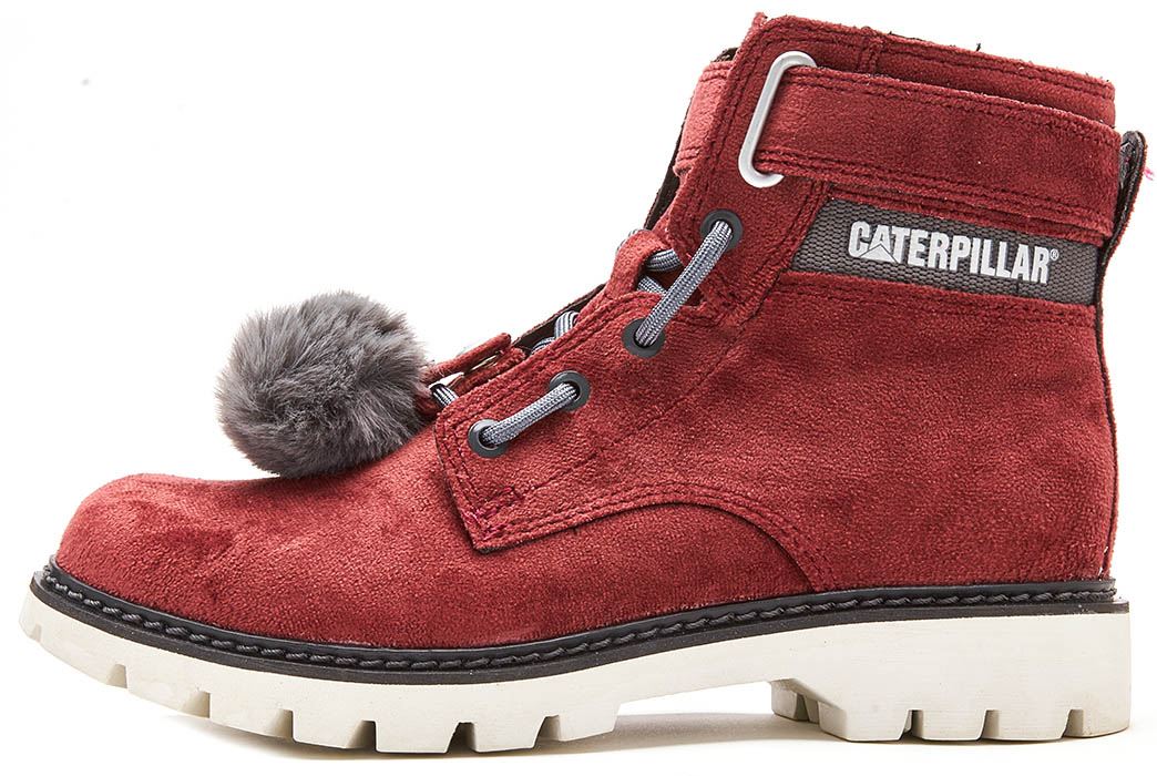 Caterpillar CAT Conversion Velvet Women Ankle Boots Buckle Detail & Fur