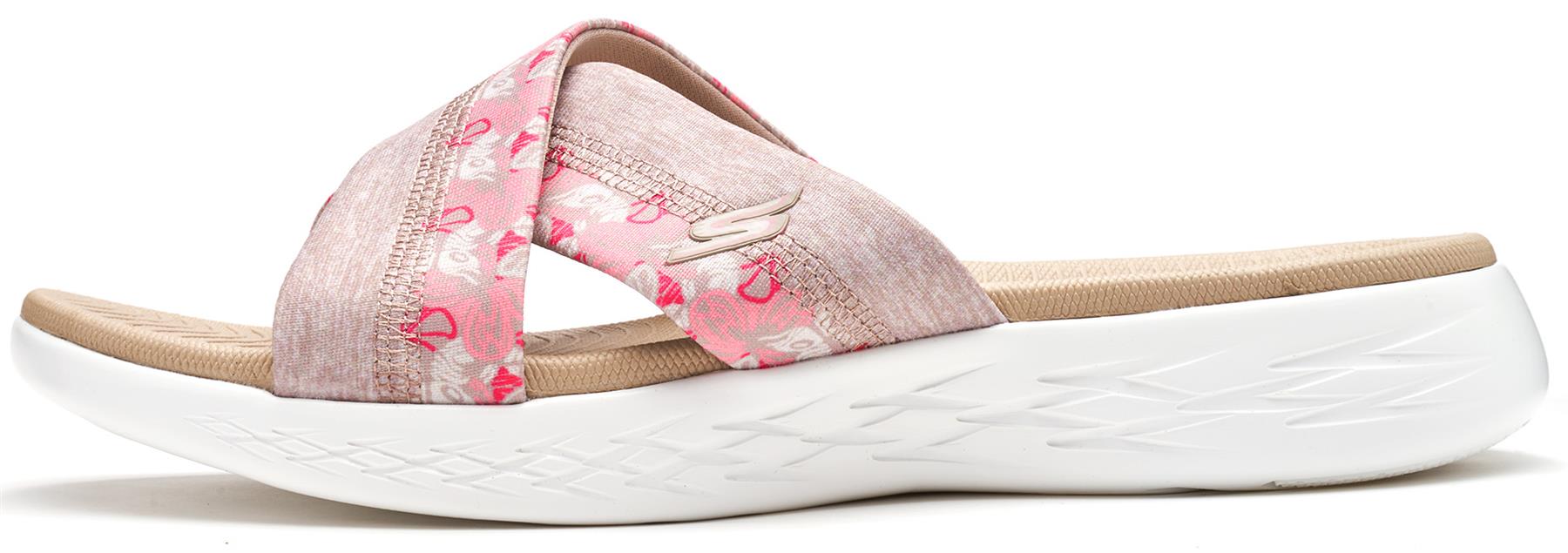 Skechers On the Go 600 Monarch Cross Strap Slide Summer Women Sandals 15306 | eBay