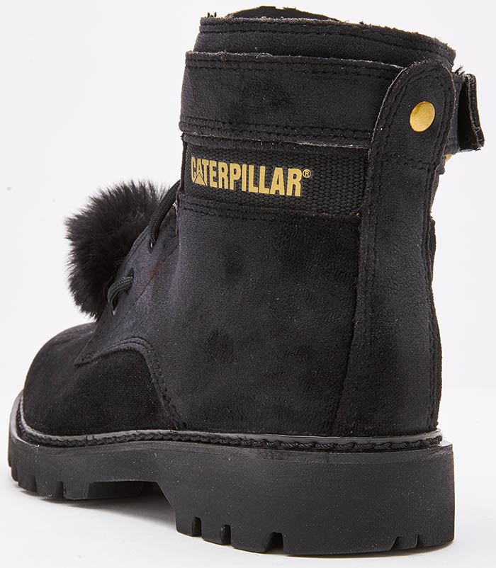Caterpillar CAT Conversion Velvet Women Ankle Boots Buckle Detail & Fur