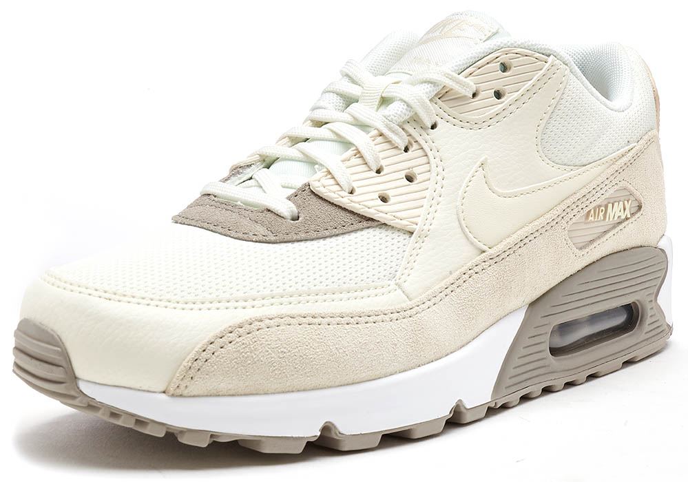 nike air max 90 premium trainers in beige nike air max 90 premium trainers in beige