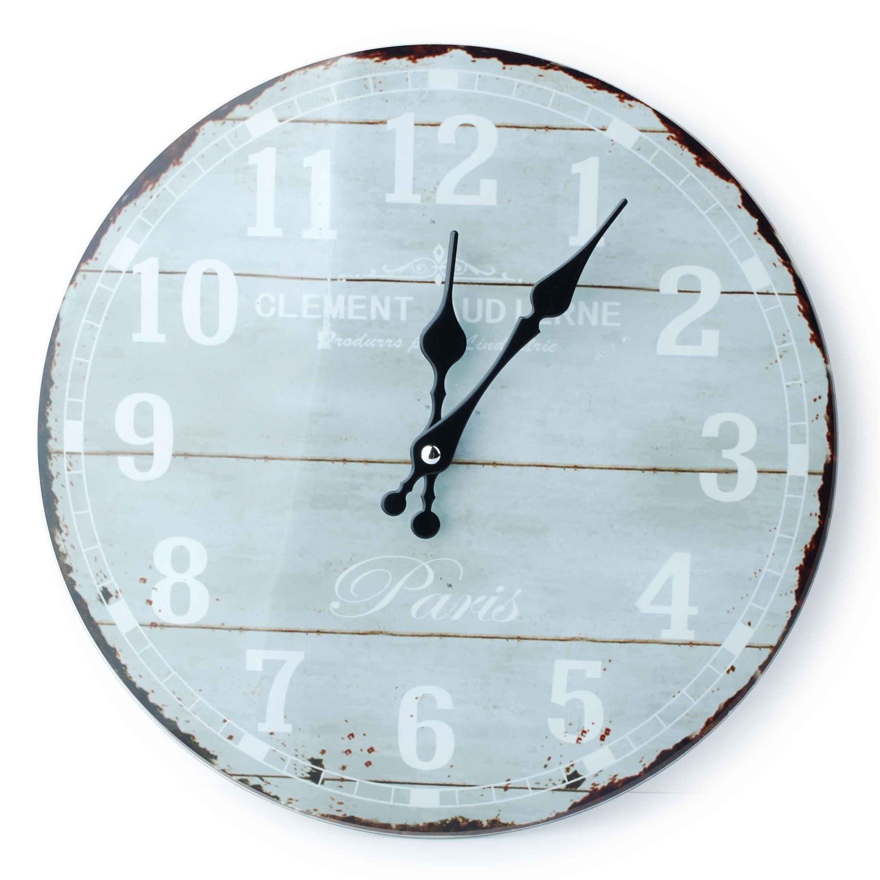 Vintage Country Shabby Chic Kitchen & Living Room Wall Clock in Flowers