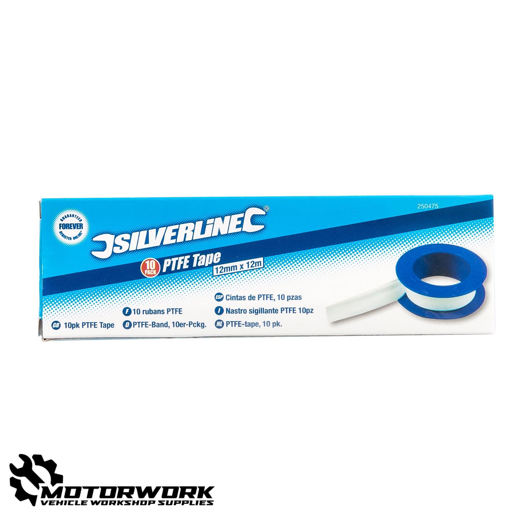 Cinta de PTFE Thread Seal 10Pk Blanca 19mm X 12M