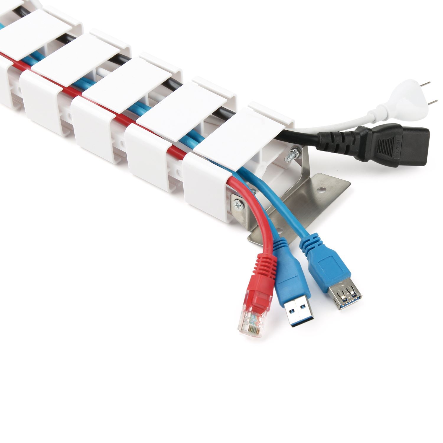 Allcam CS101 Câble colonne vertébrale Slinky Range Kit pour bureaux debout réglables en hauteur - Photo 5/11